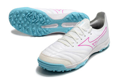 Mizuno Morelia Neo Sala β Japan TF Artificial Turf Soccer Shoes - White/Blue/Red
