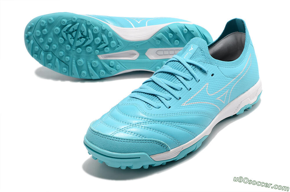 Mizuno Morelia Neo Sala β Japan TF Artificial Turf Soccer Shoes - Blue/White 3