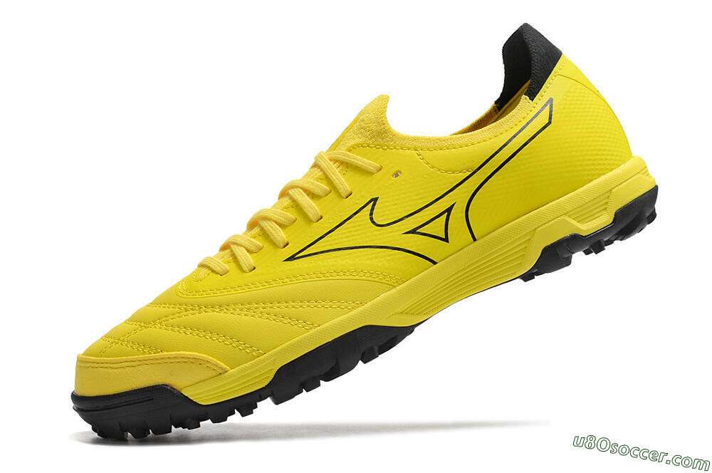 Mizuno Morelia Neo Sala β Japan TF Artificial Turf Soccer Shoes - Yellow/Black 5