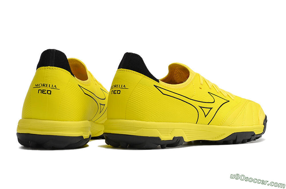 Mizuno Morelia Neo Sala β Japan TF Artificial Turf Soccer Shoes - Yellow/Black 6