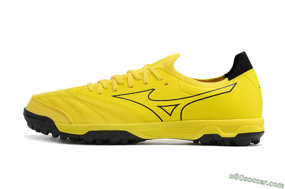 Mizuno Morelia Neo Sala β Japan TF Artificial Turf Soccer Shoes - Yellow/Black 2
