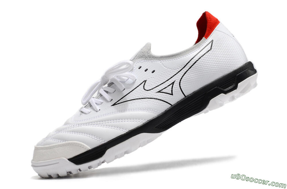 Mizuno Morelia Neo Sala β Japan TF Artificial Turf Soccer Shoes - White/Black/Red 5