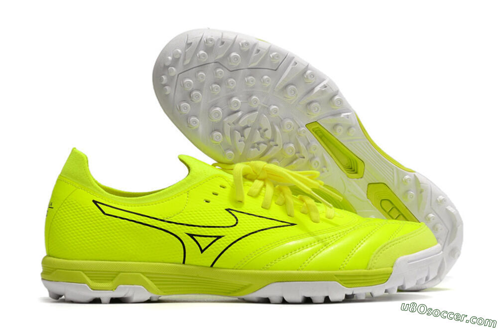 Mizuno Morelia Neo Sala β Japan TF Artificial Turf Soccer Shoes - Green/Black 1