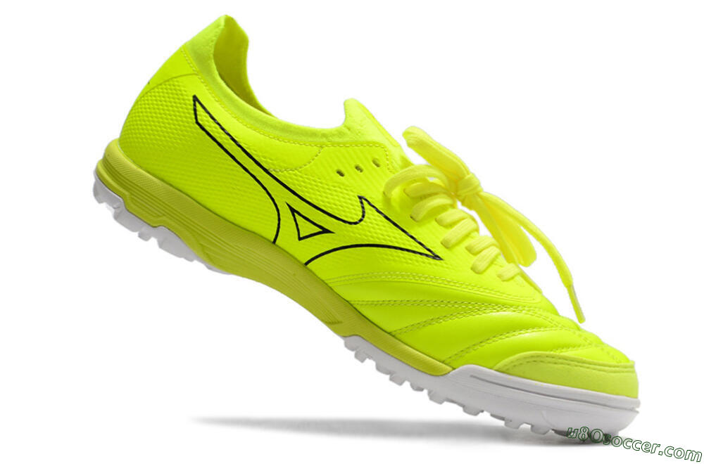 Mizuno Morelia Neo Sala β Japan TF Artificial Turf Soccer Shoes - Green/Black 4