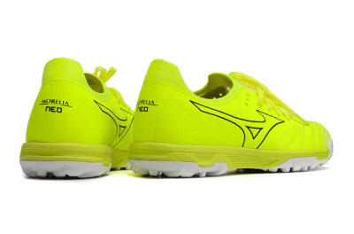 Mizuno Morelia Neo Sala β Japan TF Artificial Turf Soccer Shoes - Green/Black