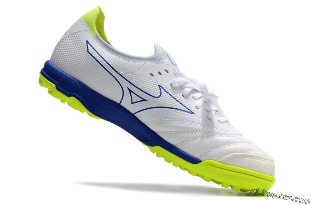 Mizuno Morelia Neo Sala β Japan TF Artificial Turf Soccer Shoes - White/Blue 4