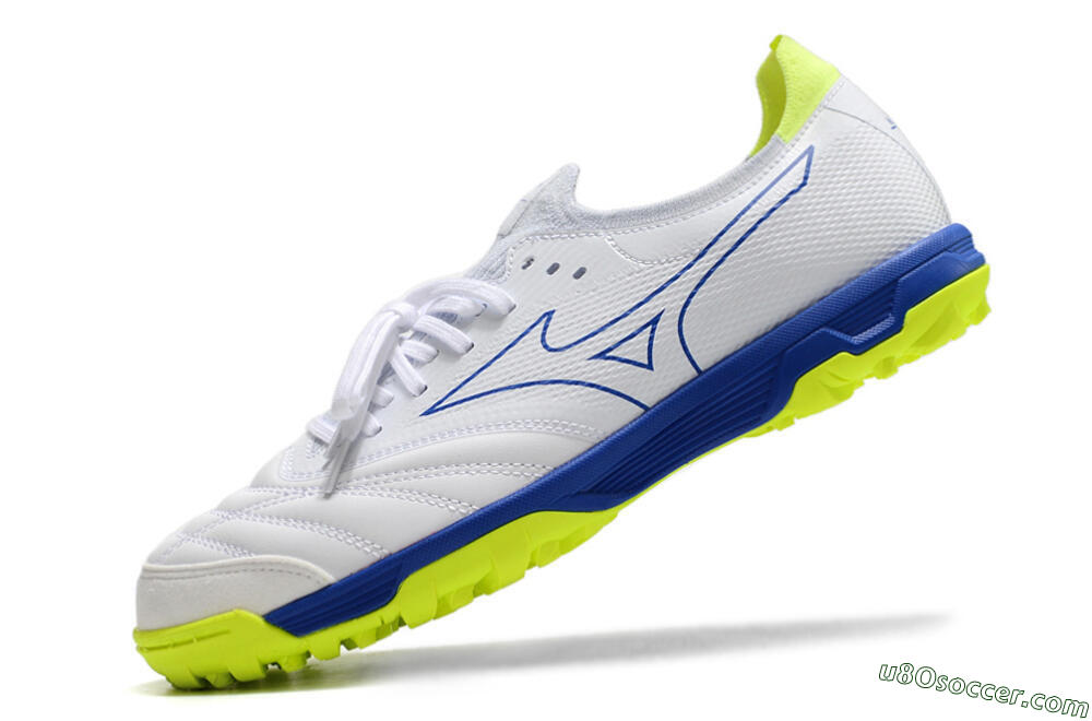 Mizuno Morelia Neo Sala β Japan TF Artificial Turf Soccer Shoes - White/Blue 5