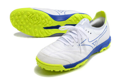 Mizuno Morelia Neo Sala β Japan TF Artificial Turf Soccer Shoes - White/Blue