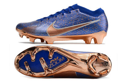 Nike Air Zoom Mercurial Vapor 15 Elite FG Firm Ground Soccer Cleats - Blue/Gold/Silver