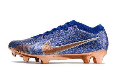 Nike Air Zoom Mercurial Vapor 15 Elite FG Firm Ground Soccer Cleats - Blue/Gold/Silver