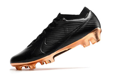 Nike Air Zoom Mercurial Vapor 15 Elite FG Firm Ground Soccer Cleats - Black/Gold