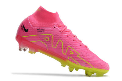Nike Air Zoom Mercurial Superfly 9 Elite SG Soft Ground Soccer Cleats - Pink/Green/Black