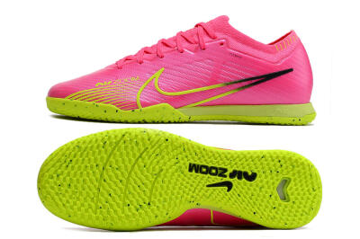 Nike Air Zoom Mercurial Vapor 15 Elite IC Indoor & Futsal Soccer Shoes - Pink/Green/Black