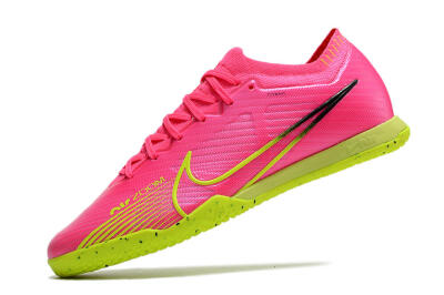 Nike Air Zoom Mercurial Vapor 15 Elite IC Indoor & Futsal Soccer Shoes - Pink/Green/Black