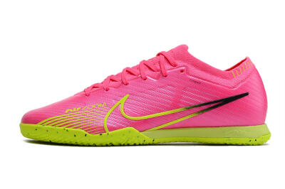 Nike Air Zoom Mercurial Vapor 15 Elite IC Indoor & Futsal Soccer Shoes - Pink/Green/Black