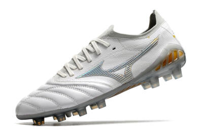 Mizuno Morelia Neo 3 Japan FG Firm Ground Soccer Cleats - White/Yellow