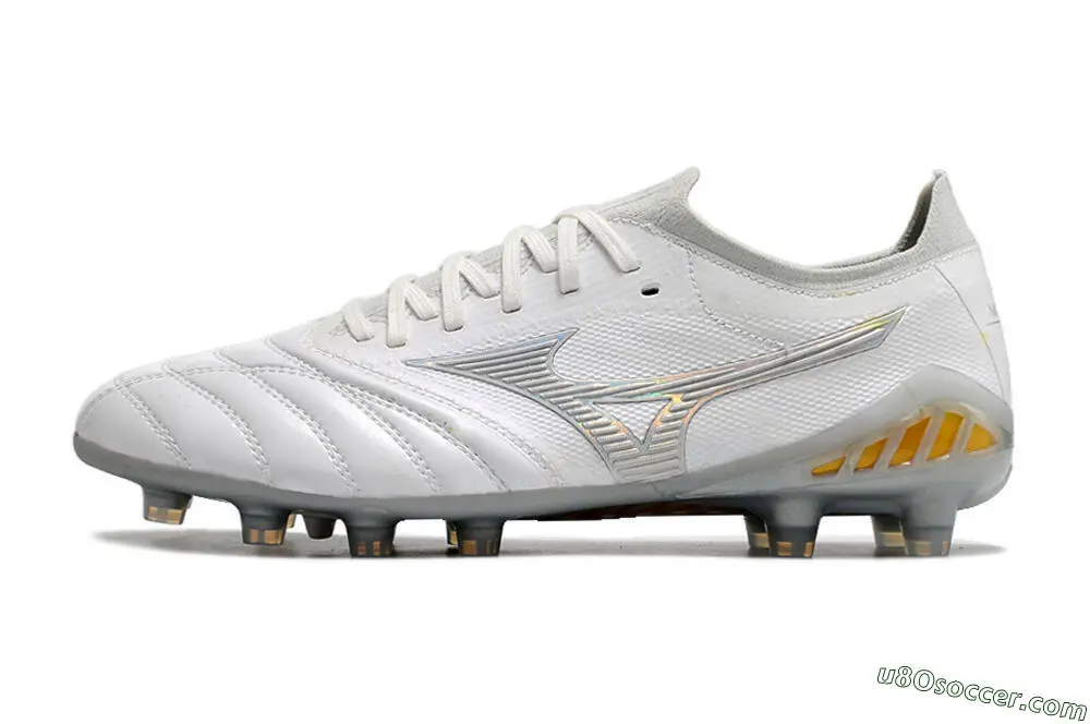 ル 年末のプロモーション Morelia Mizuno Yellow and White Neo Cleats Soccer FG 3 シューズ