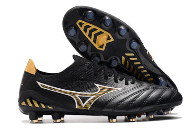 Mizuno Morelia Neo 3 Japan FG Firm Ground Soccer Cleats - Black/Yellow