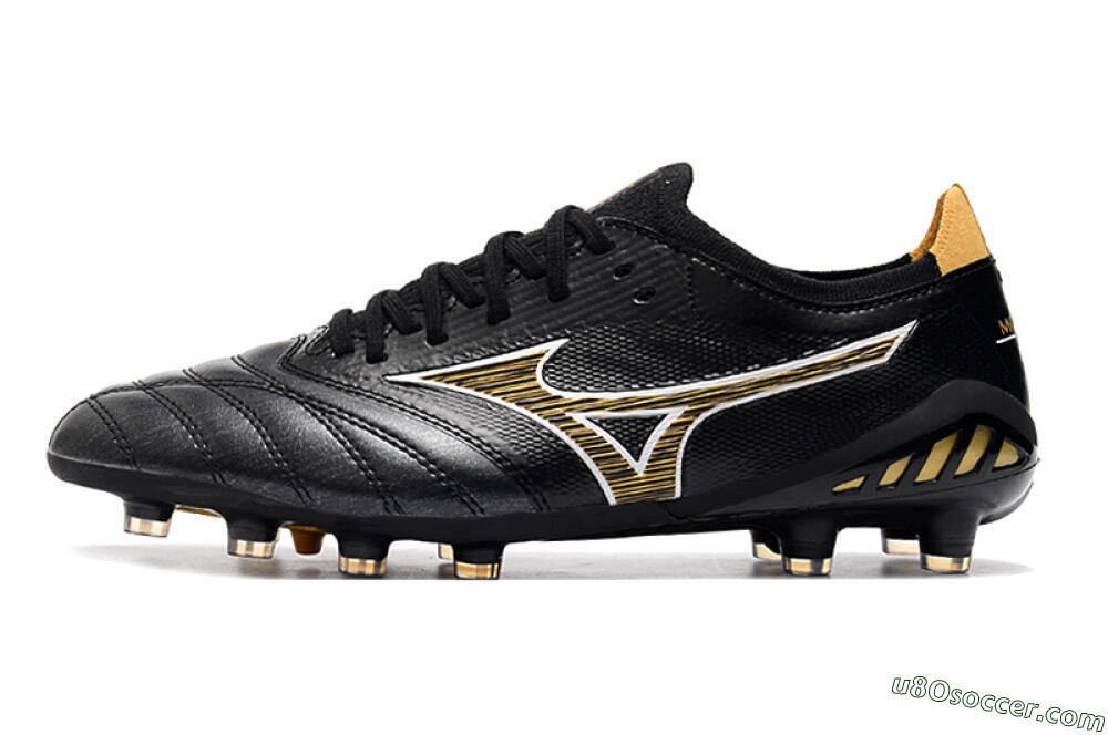 Mizuno Morelia Neo 3 Japan FG Firm Ground Soccer Cleats - Black/Yellow 2