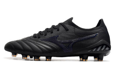 Mizuno Morelia Neo 3 Japan FG Firm Ground Soccer Cleats - Black/Blue