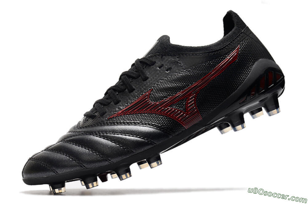 Mizuno Morelia Neo 3 Japan FG Firm Ground Soccer Cleats - Black/Red 4