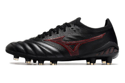 Mizuno Morelia Neo 3 Japan FG Firm Ground Soccer Cleats - Black/Red