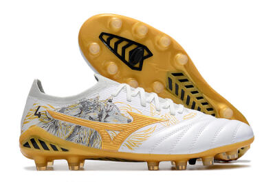 Mizuno MORELIA NEO3 ゴールド25.5ｃｍ Mizuno Morelia Neo 3 FG Soccer Cleats in White, Black, and