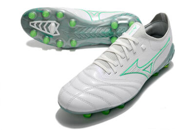 Mizuno Morelia Neo 3 Japan FG Firm Ground Soccer Cleats - White/Green