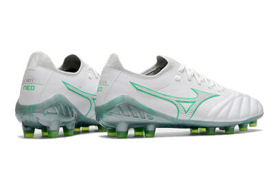Mizuno Morelia Neo 3 Japan FG Firm Ground Soccer Cleats - White/Green