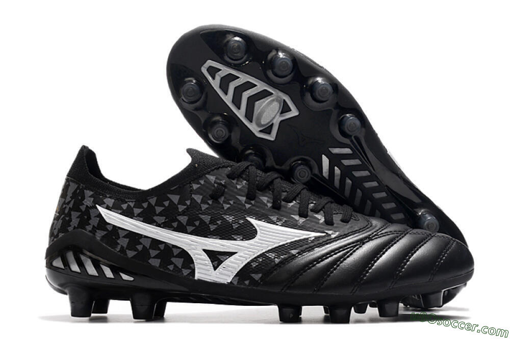 Mizuno Morelia Neo 3 Japan FG Firm Ground Soccer Cleats - Black/White 1