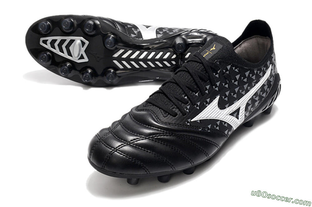 Mizuno Morelia Neo 3 Japan FG Firm Ground Soccer Cleats - Black/White 3