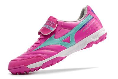 Mizuno Morelia Sala Classic TF Artificial Turf Soccer Shoes - Pink/Blue