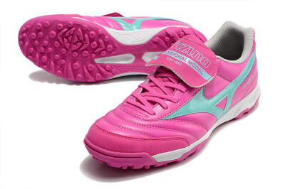 Mizuno Morelia Sala Classic TF Artificial Turf Soccer Shoes - Pink/Blue