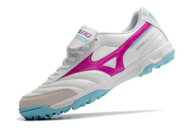 Mizuno Morelia Sala Classic TF Artificial Turf Soccer Shoes - White/Red/Blue