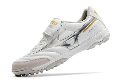 Mizuno Morelia Sala Classic TF Artificial Turf Soccer Shoes - White/Silver