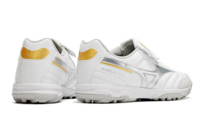 Mizuno Morelia Sala Classic TF Artificial Turf Soccer Shoes - White/Silver