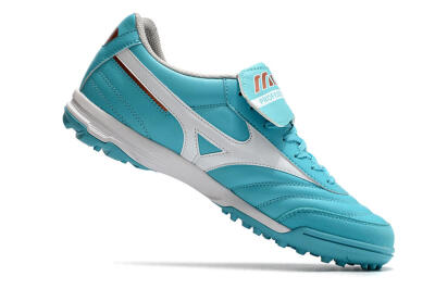 Mizuno Morelia Sala Classic TF Artificial Turf Soccer Shoes - Blue/White