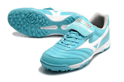 Mizuno Morelia Sala Classic TF Artificial Turf Soccer Shoes - Blue/White