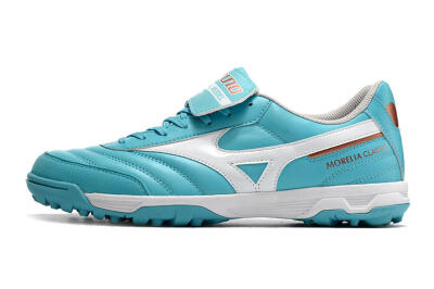 Mizuno Morelia Sala Classic TF Artificial Turf Soccer Shoes - Blue/White