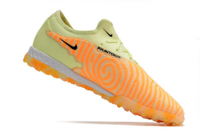 Nike React Phantom GX Pro TF Artificial Turf Soccer Shoes - Orange/Green