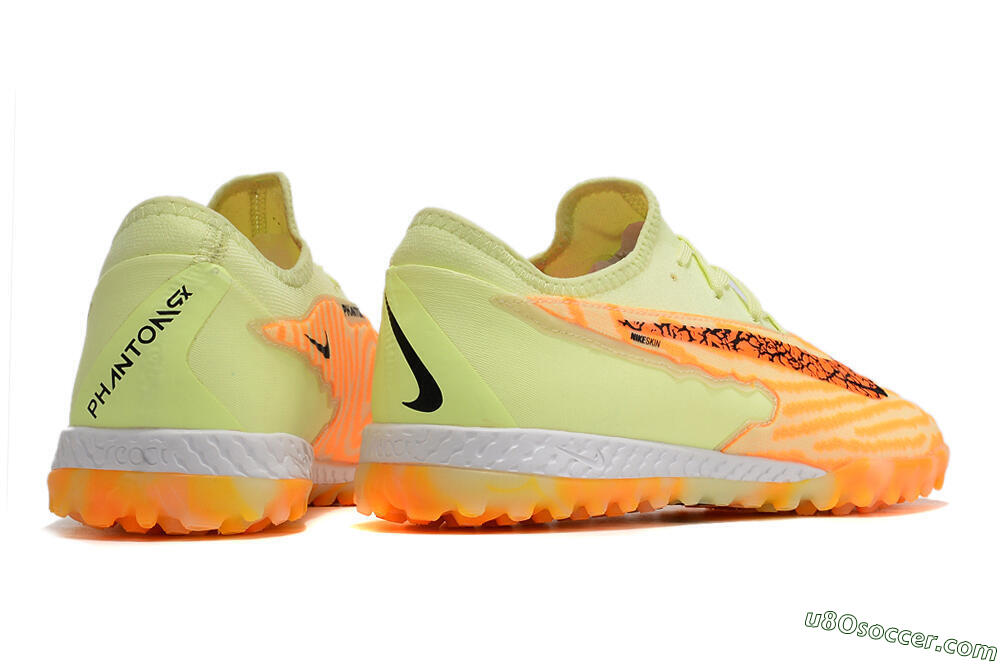 Nike React Phantom GX Pro TF Artificial Turf Soccer Shoes - Orange/Green 6
