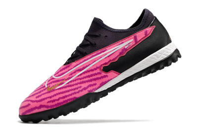 Nike React Phantom GX Pro TF Artificial Turf Soccer Shoes - Pink/White/Black
