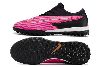 Nike React Phantom GX Pro TF Artificial Turf Soccer Shoes - Pink/White/Black