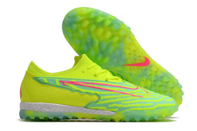 Nike React Phantom GX Pro TF Artificial Turf Soccer Shoes - Green/Pink