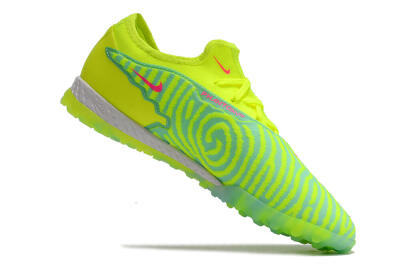 Nike React Phantom GX Pro TF Artificial Turf Soccer Shoes - Green/Pink