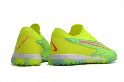 Nike React Phantom GX Pro TF Artificial Turf Soccer Shoes - Green/Pink