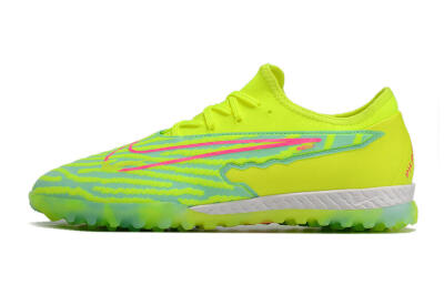 Nike React Phantom GX Pro TF Artificial Turf Soccer Shoes - Green/Pink