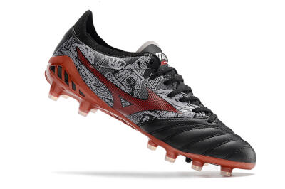 Mizuno Morelia Neo 3 Japan FG Firm Ground Soccer Cleats - Black/White/Red