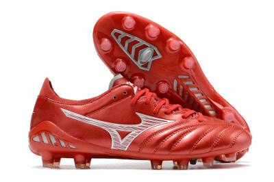 Mizuno Morelia Neo 3 Japan FG Firm Ground Soccer Cleats - Red/White