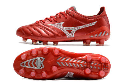 Mizuno Morelia Neo 3 Japan FG Firm Ground Soccer Cleats - Red/White